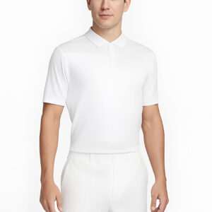 mens white collar polo