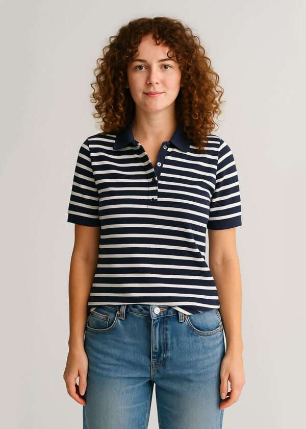 Slim Stripe Polo Shirt